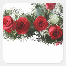 Stickers Red Rose