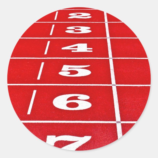 Stickers Red Running Track (Devant)