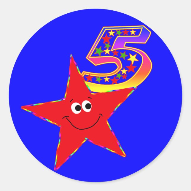 Stickers Red Star 5e anniversaire (Devant)