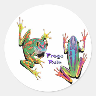 Stickers règle de grenouilles