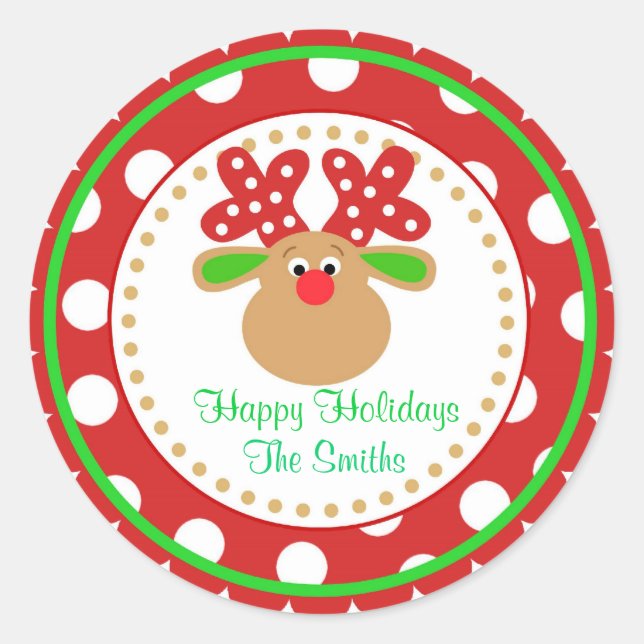 stickers Reinder de Noël (Devant)