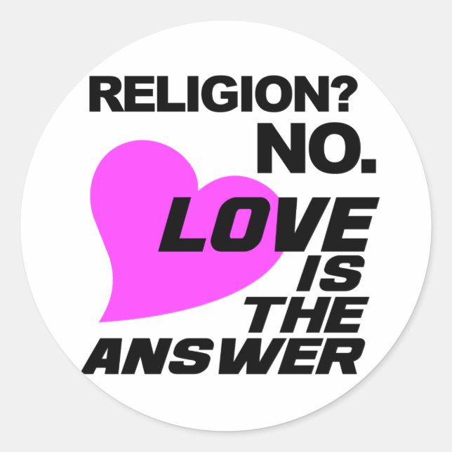 stickers Religion & Amour (Devant)