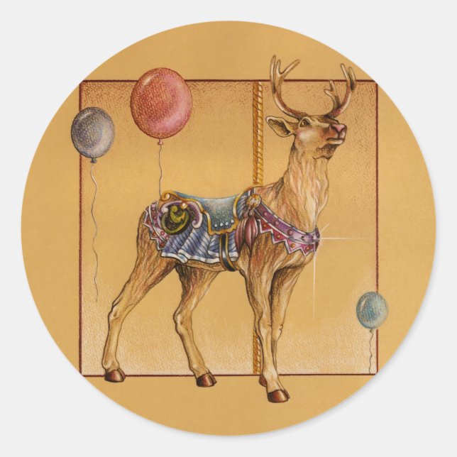 Stickers - Renard de carrousel ou Elk (Devant)