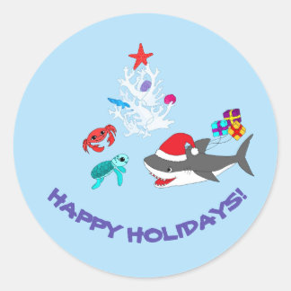 Stickers Requin de Noël