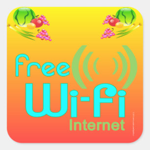 Stickers "Restaurants" Wi-Fi gratuit