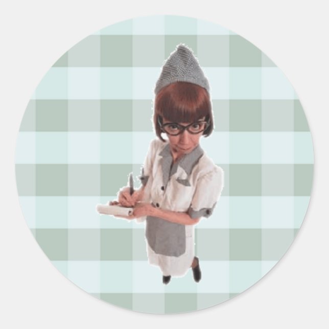 Stickers - RETRO DINER GAL 1950 (Devant)