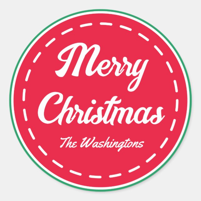 Stickers Retro Joyeux Noël (Devant)