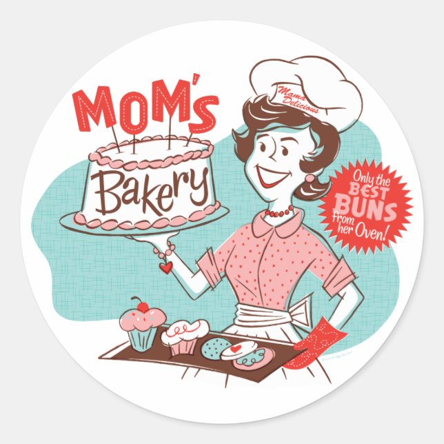 Stickers rétro pour la boulangerie de maman — Arro (Devant)