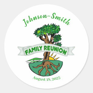Stickers Reunion Arbre Familial Personnalisables