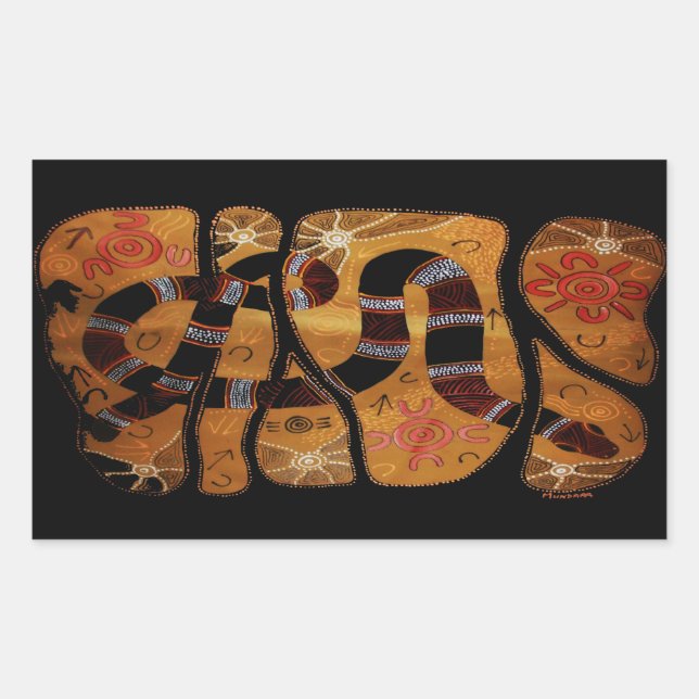 Stickers Rêve Serpent Arc En Ciel (Devant)