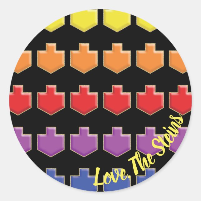 Stickers "Rêves 3D" Happy Chanukah (Devant)