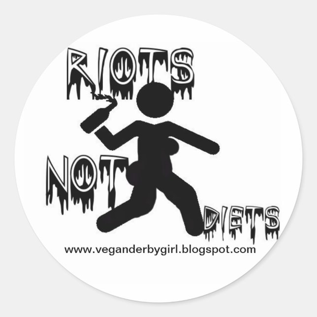 Stickers Riots Not Diets (Devant)