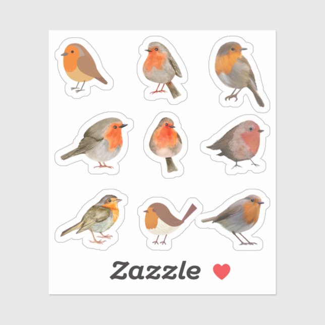 Stickers Robin (Feuille)
