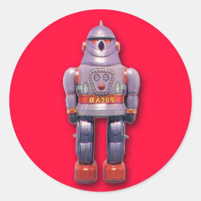 Stickers robots japonais (feuille de 6) (Devant)