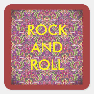 Stickers Rock and Roll Paisley