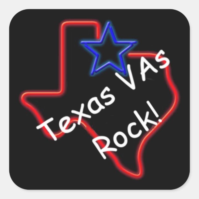 Stickers Rock Texas VA (Devant)