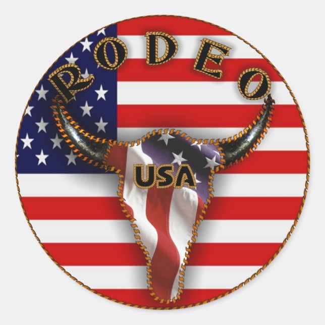 Stickers Rodeo Stars & Stripes (Devant)