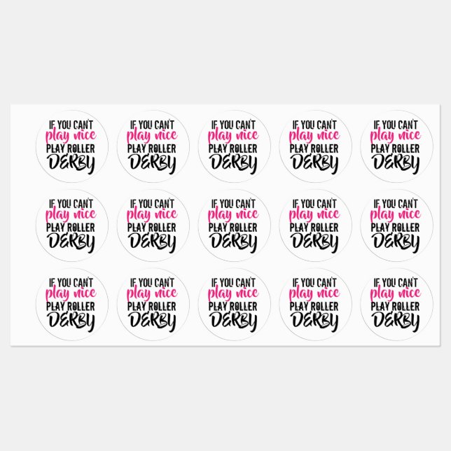 Stickers Roller Derby (Feuille)
