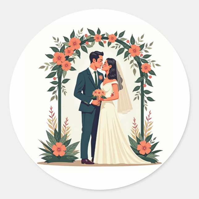 Stickers Romance mariage (Devant)