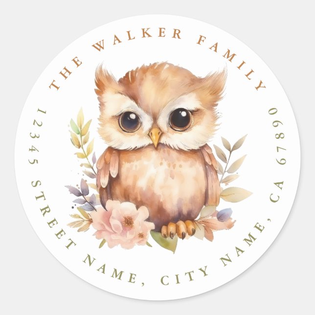 Stickers Rond de hibou (Devant)