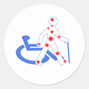 Stickers Ronde Handicap invisible / Visible 