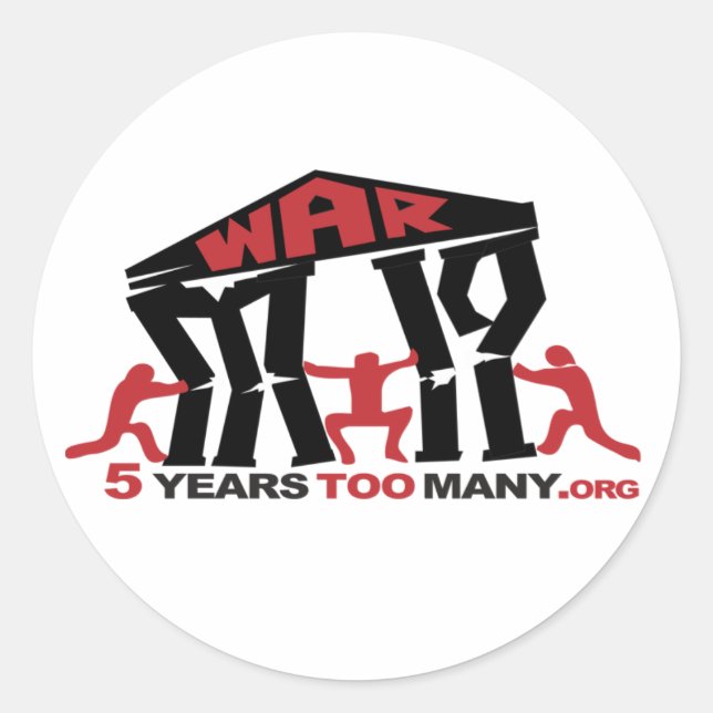 Stickers ronds 5 ans trop nombreux (Devant)