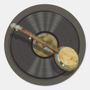 Stickers ronds Banjo Music