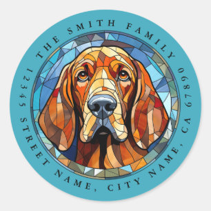 Stickers ronds Bloodhound