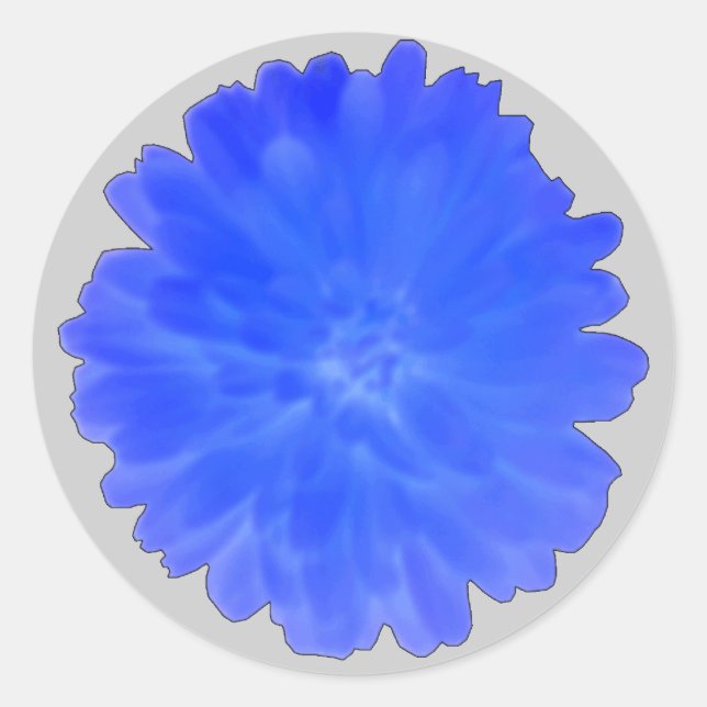 Stickers ronds Blue Marigold (Devant)