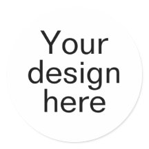 Stickers ronds classiques customisés