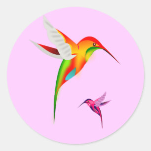 Stickers ronds Colibri Haven