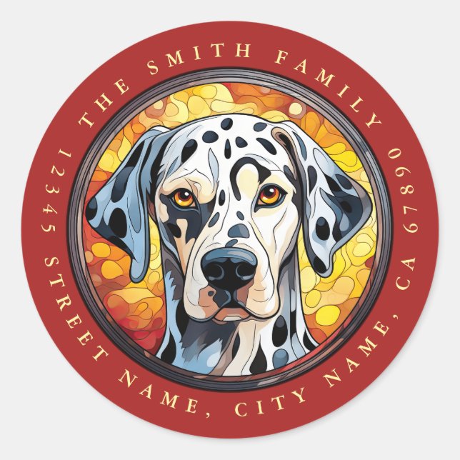 Stickers ronds dalmatiens (Devant)