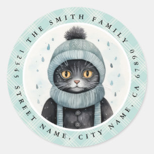 Stickers ronds de chats