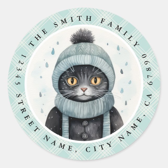 Stickers ronds de chats (Devant)