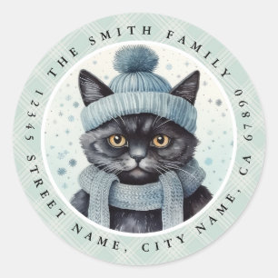 Stickers ronds de chats