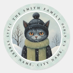 Stickers ronds de chats