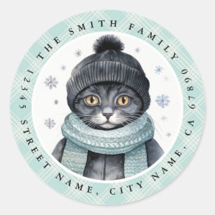 Stickers ronds de chats