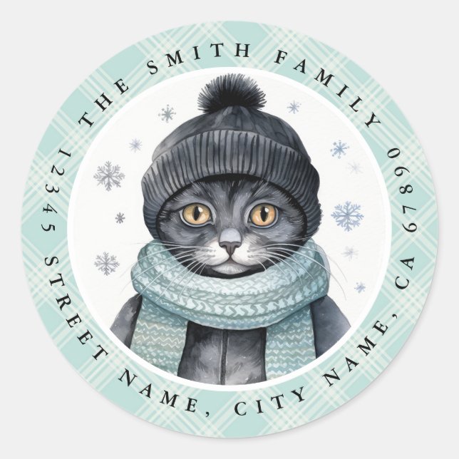 Stickers ronds de chats (Devant)