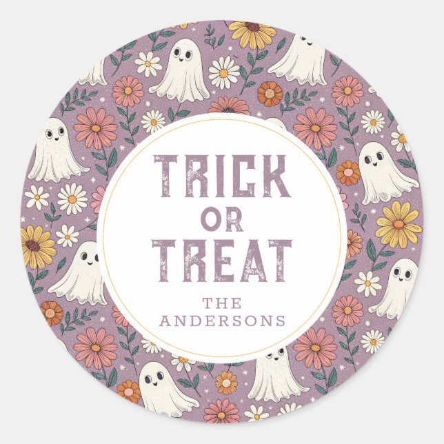 Stickers ronds d'Halloween joyeux (Devant)