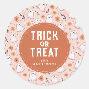 Stickers ronds d'Halloween joyeux