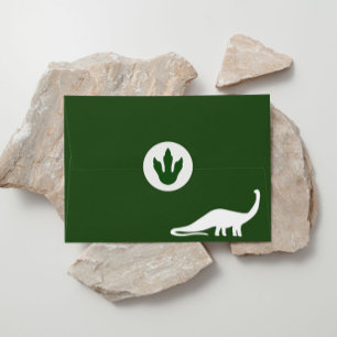 Stickers ronds Dinosaures verts
