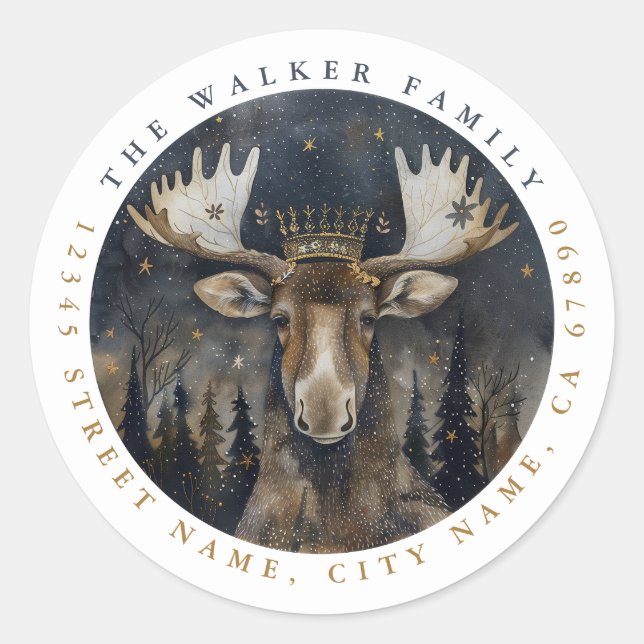 Stickers ronds d'orignal (Devant)