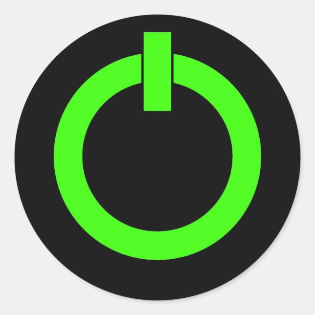 Stickers ronds du bouton d'alimentation (Devant)