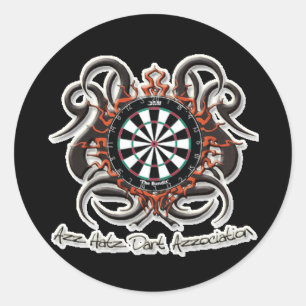 Stickers ronds en détresse - Customisés