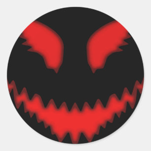 Stickers ronds Halloween Evil Eyes