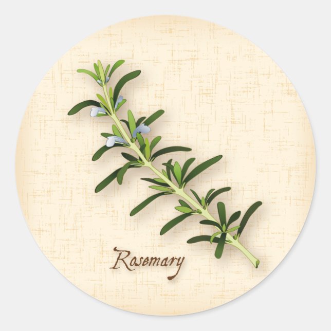 Stickers ronds Herbes de romarin (Devant)
