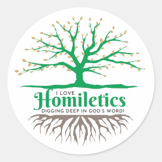 Stickers ronds - Homiletics Tree (Devant)