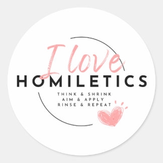 Stickers ronds - Homilétique Coeur
