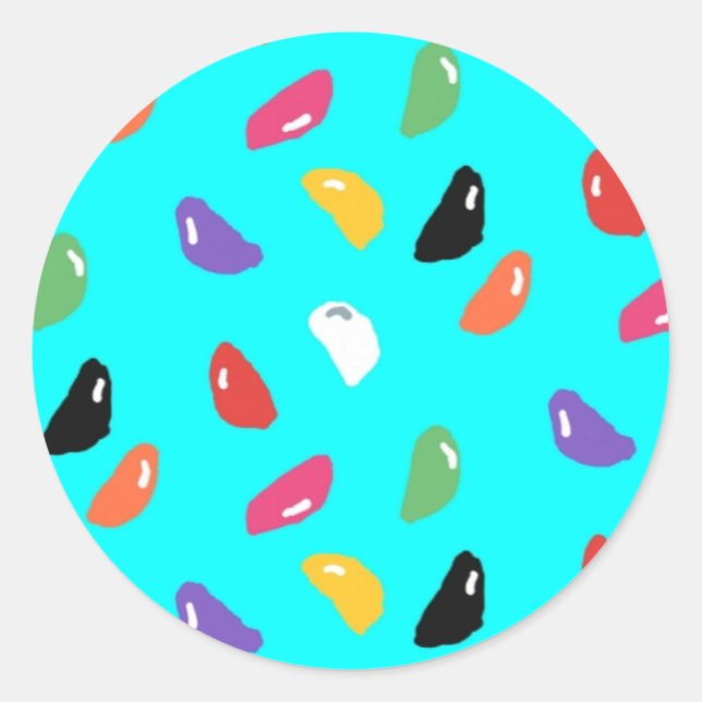 Stickers ronds Jelly Beans (Devant)
