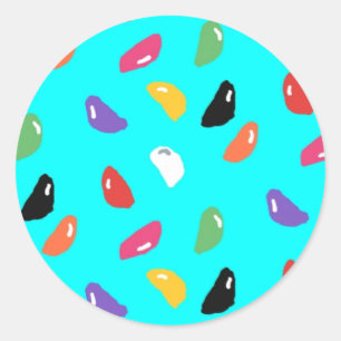 Stickers ronds Jelly Beans